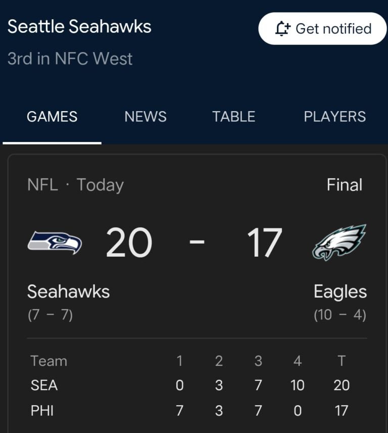 NFC EAGLES VS SEAHAWKS HIGHLIGHTS